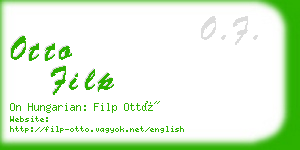 otto filp business card